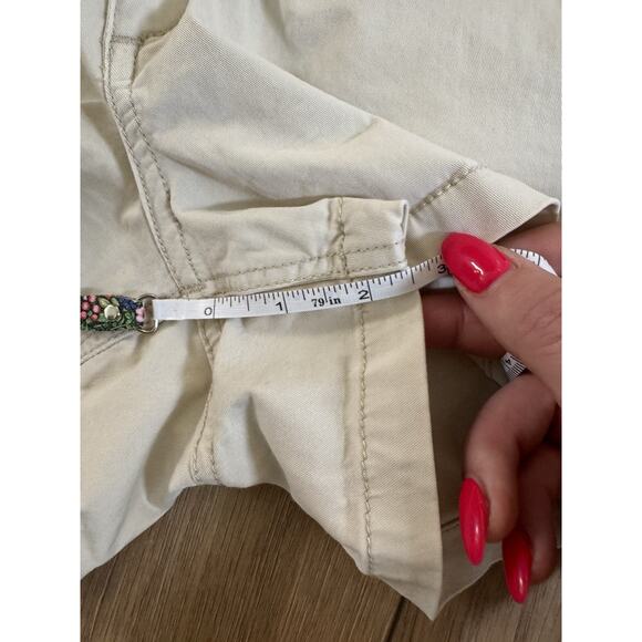 Lot 2 Express Shorties Shorts Y2K Stye Khaki Chino Sz 6 Low Rise Frayed Mini - Picture 11 of 16